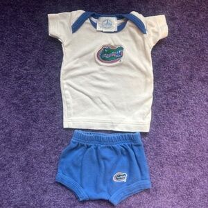 Florida Gators Newborn size shirt and shorts